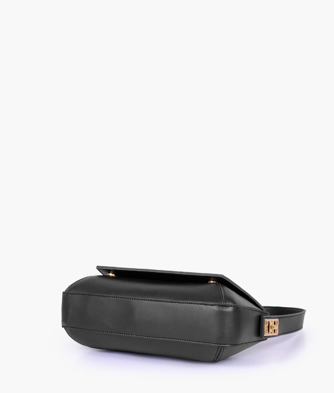 Elegant Flap Shoulder Purse - Black - Image 3