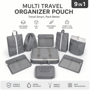 9-in-1 Complete Travel Organizer Set